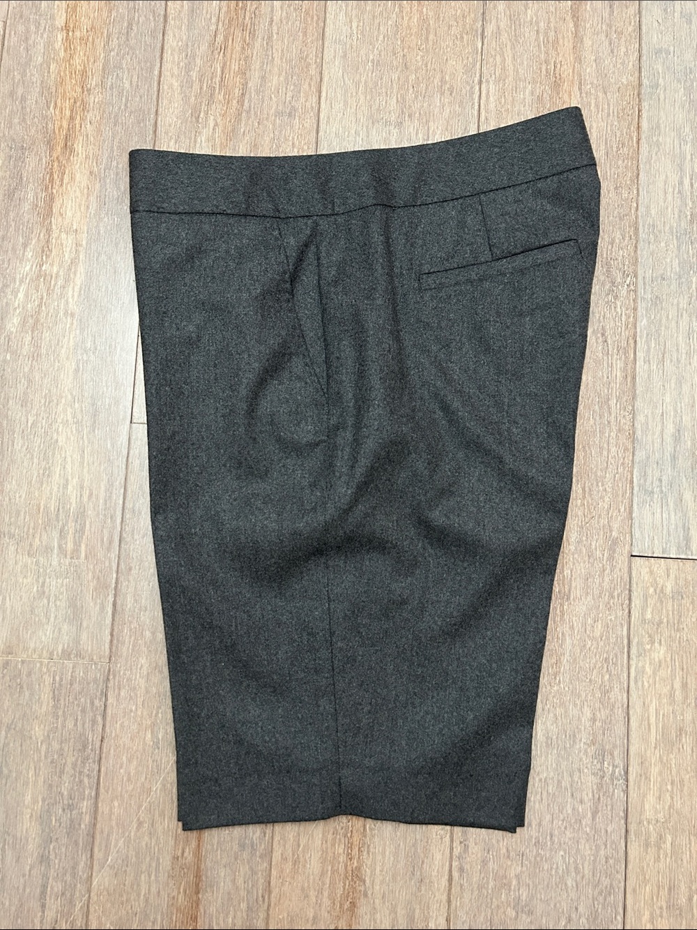 VTG J. Crew Dark Charcoal Wool Tailored Bermuda Shorts size 6 city fit